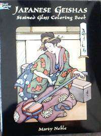 Japanese Geishas Stained Glass Coloring Book 9780486403663  