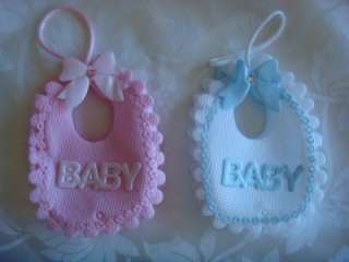12 BABY bib bow party bag baby shower party decoration  