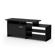 South Shore Step One Collection TV Stand Pure Black 
