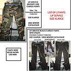 LIP SERVICE LOT OF 2 pairs/ Pants Cargo with Straps + Cargo Military 