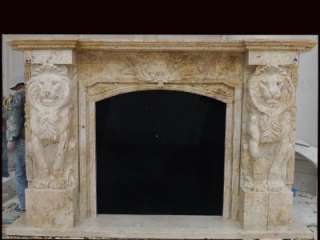 MASSIVE HAND CARVED MARBLE 28 FIREPLACE MANTEL FPM1  