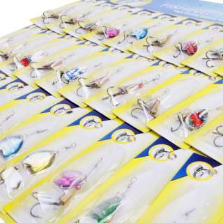   Assorted Spoon Metal Fishing Lures Spinner Baits Hooks Tackle  