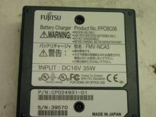 Fujitsu Model FPCBC06 Lifebook ST5030 Battery Charger  