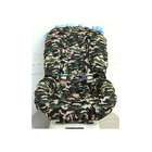 Ababy Toddler Car Seat Cover   Color Daddy Camo/Blue Ruffle