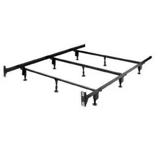 InSassy Sturdy Metal Bed Frame with Headboard brackets   QUEEN SIZE at 