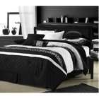   Heaven Cheetah Black And White 8 Piece Comforter Bed In A Bag Set