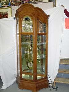   , Broadmour collection, Chiming Curio Grandfather Clock, 88 H  