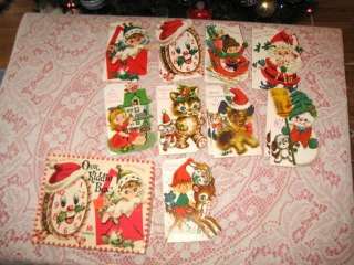   ART DECO CHILDRENS LITHOGRAPH CHRISTMAS GREETING CARDS*UNUSED  