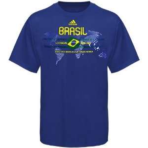  adidas Brazil Royal Blue 2010 FIFA World Cup Country T 