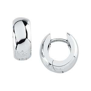  Sterling Silver 12.75 MM Hinged Earring Jewelry