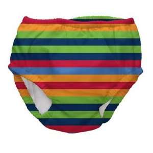 iPlay Swim Diaper Boys Multi Stripes Pattern (XL 25 30 lb 