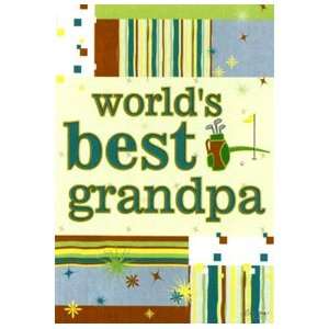    Worlds Best Grandpa Garden Flag 12\x18\ Patio, Lawn & Garden