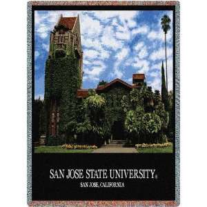  San Jose University Jacquard Woven Throw   70 x 54