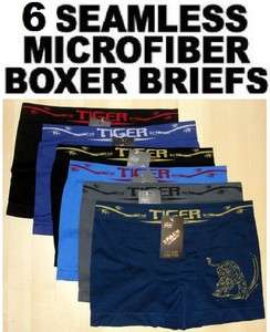Mens MICROFIBER BOXER BRIEFS Underwears Spach 3925 TIGER  