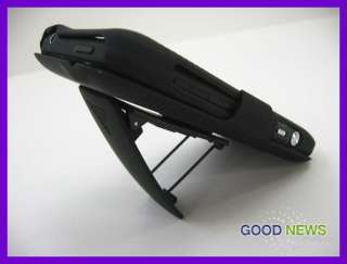 for Sprint HTC EVO 3D   Black Rubberized Hard Cover Case + Belt Clip 
