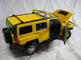 Hummer H3 yellow Cararama Diecast Car Model 1/24 1:24  