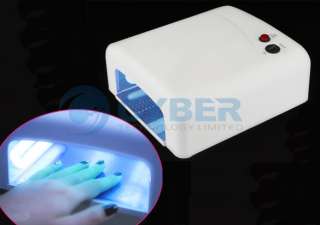 Nail Art UV Lamp Gel Curing 36W 9W Light Tube Dryer 4X  