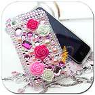 Rose BLING Hard Cover SKIN CASE For iPod Touch iTouch 4G 4th 