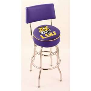  LSU Tigers 30 Double Ring Swivel Bar Stool with seat back 