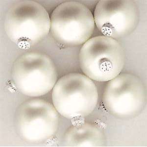   Silver Pearl Glass Ball Christmas Ornaments 3 1/4 Home & Kitchen