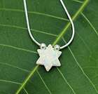 Sterling Silver Opal Star Of David Jewish Star Necklace