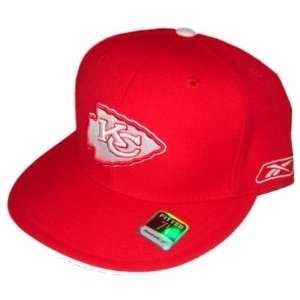 Kansas City Chiefs Reebok Hat Cap Red Fitted (7 1/4)  
