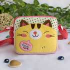 Blancho Bedding [Lovely Kitten] Embroidered Applique Swingpack Bag 