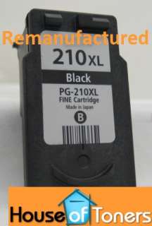 210XL Black Ink Cartridges for Canon PG 210XL MX340  