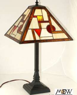 Tiffany Small Sonoma Stained Glass Table Lamp  