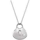 18k Over Sterling Silver 1/4 cttw Diamond Heart Necklace