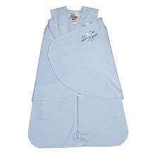 HALO SleepSack Swaddle Wearable Blanket in Cotton   Blue (Newborn 