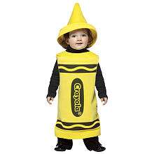 Yellow Crayola Crayon Halloween Costume   Toddler Size 18 24 Months 