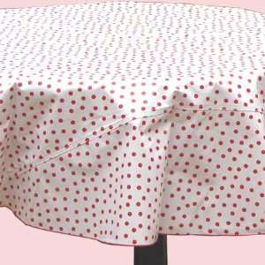  Polka Dot Oilcloth Table Cloth (68 in. Round): Home 