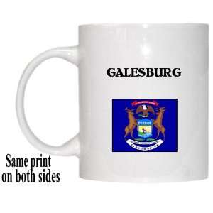    US State Flag   GALESBURG, Michigan (MI) Mug 