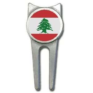 Lebanon flag golf divot tool