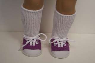 PURPLE Tennis Sneakers Doll Shoes FOR American Girl♥  