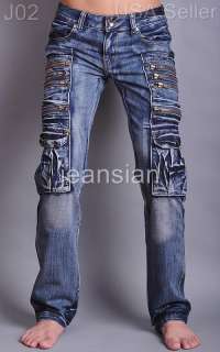 VVW New Mens Italian Designer Jeans Denim Pant Stylish W30 W38 ~ USA 
