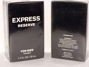 EXPRESS RESERVE FOR MEN COLOGNE 1.7oz NEW IN BOX SEALED  