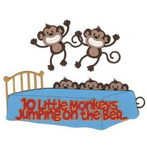  10 Little Monkeys Jumping on the Bed Laser Die Cut