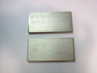 Lot of 2x 304L Stainless Steel Metal Bar Stock Knife Blanks   Blades 