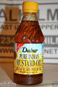 Dabur 100%PURE REAL MUSTARD SEED OIL 250 ml 8.45 oz BEST QUALITY COLD 