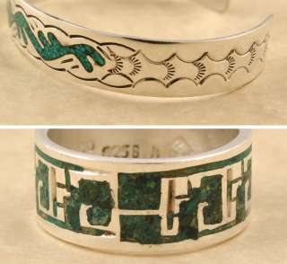 Sterling Ring & Native American Cuff Bracelet Turquoise  