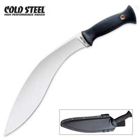 Cold Steel   Gurkha Kukri Fixed Knife SK5 Black Plain Edge Model 