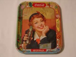 Original 1950s Coca Cola Serving Tray Thirst Knows No Season  