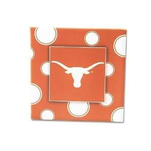 Texas Longhorns Polka Dot Coaster Set 