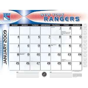  New York Rangers 2009 22 x 17 Desk Calendar Sports 