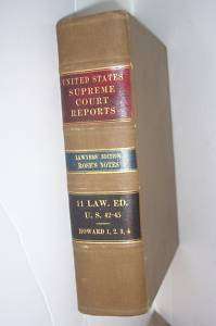 US Supreme Court Reports Lawyers Edition Law Book 11  