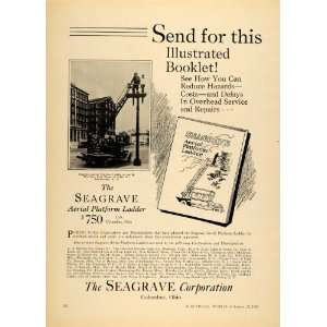  1930 Ad Seagrave Corp Aerial Platform NY Power Light Co 