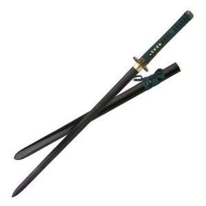    A Shinwa Black Dragon Damascus Katana Sword 