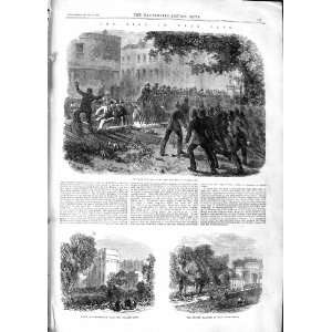  1866 Riot Hyde Park Mob Park Lane Marble Arch Railings 